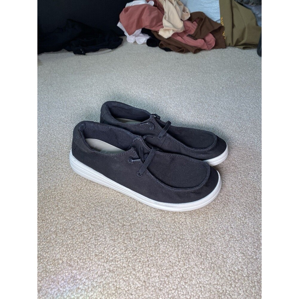 Mad Love Women’s Size 8 Keava Black Canvas Slip On Loafers Comfort Shoes